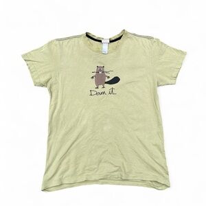Vintage Hatley Light Olive Single Stitch Cotton Tee